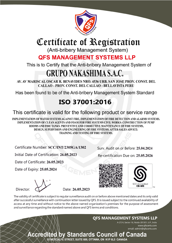 Certificado ISO 37001