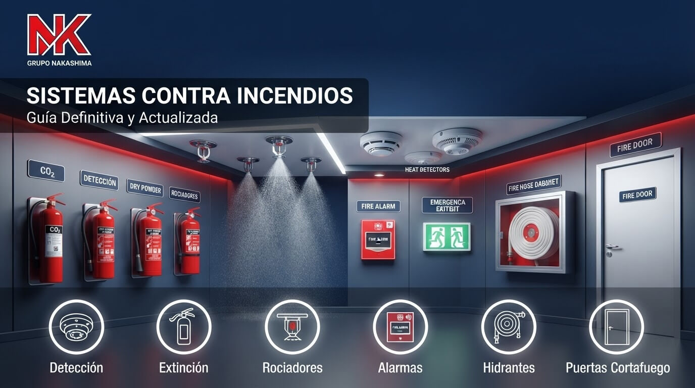 Tipos de sistemas contra incendios: guía definitiva y actualizada [2026]